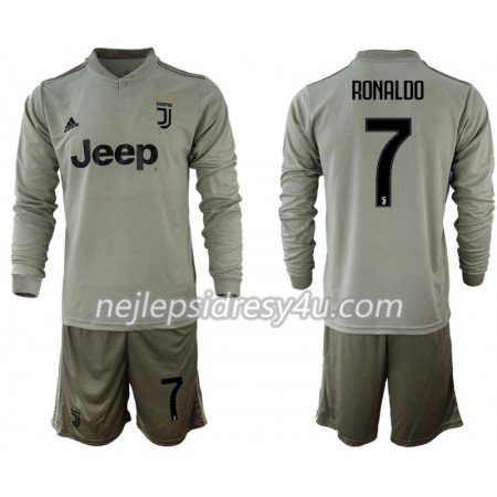 Fotbalový Dres Juventus RONALDO 7 Dětské Venkovní 2018/19 Dlouhý Rukáv